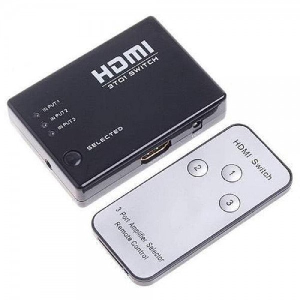 Swith HDMI 3 Entradas 1 saida com Controle